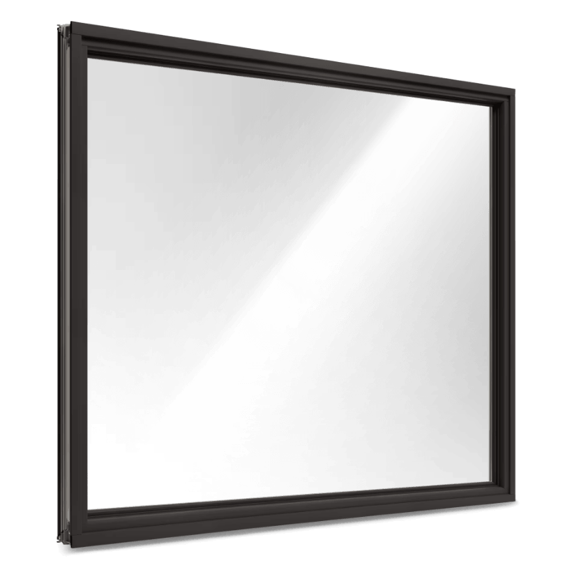 Acclaim picture window with black frame